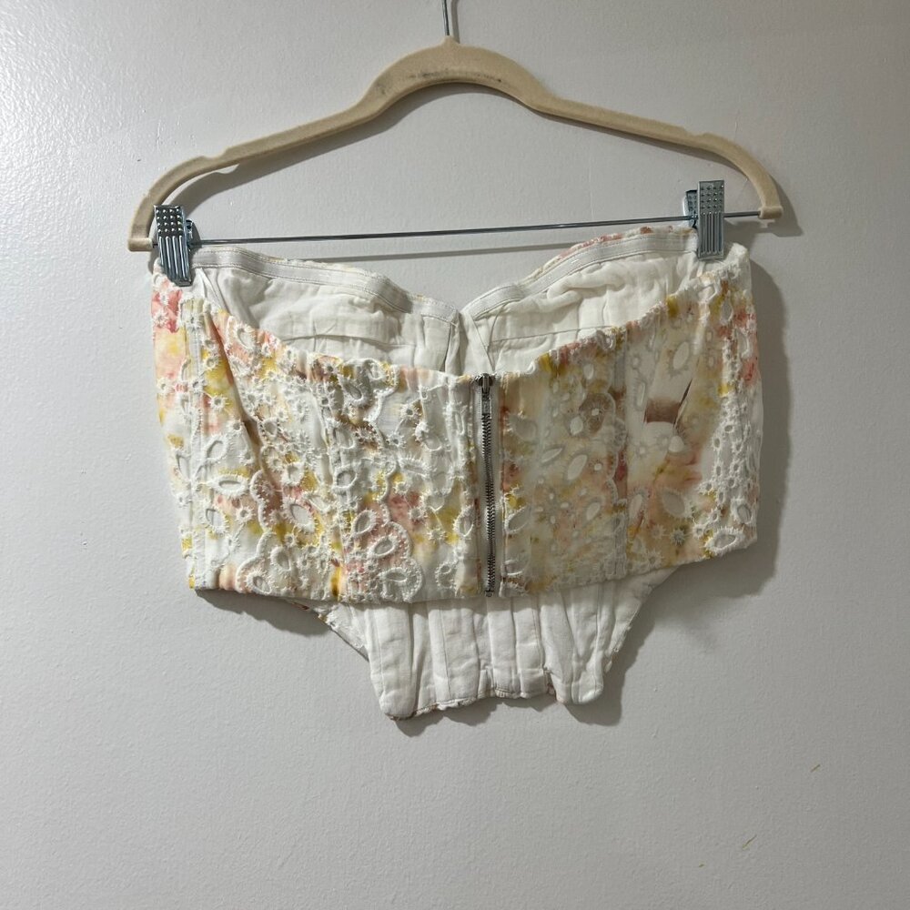 🌸 Lila Bardot Floral Lace Bustier Top - XL 🌸 - Picture 8 of 11